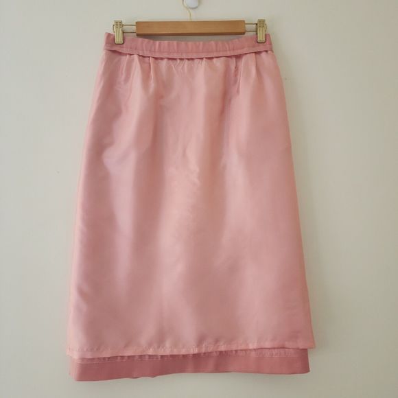 NWT Pendleton Womens Wool Straight Knee Length Skirt 8 Mauve Pink - FLAWS - Picture 4 of 14